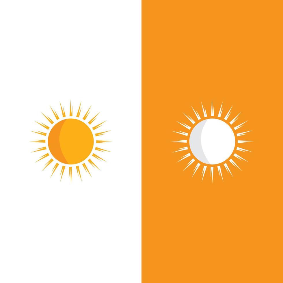 ilustración de logotipo de concepto de sol creativo vector