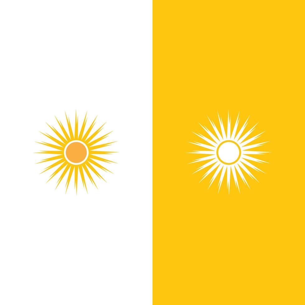 Creative sun concept logo illustration vector