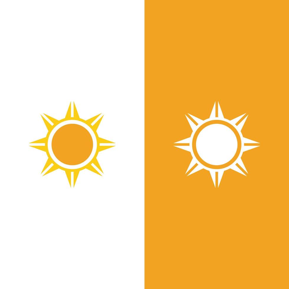 ilustración de logotipo de concepto de sol creativo vector