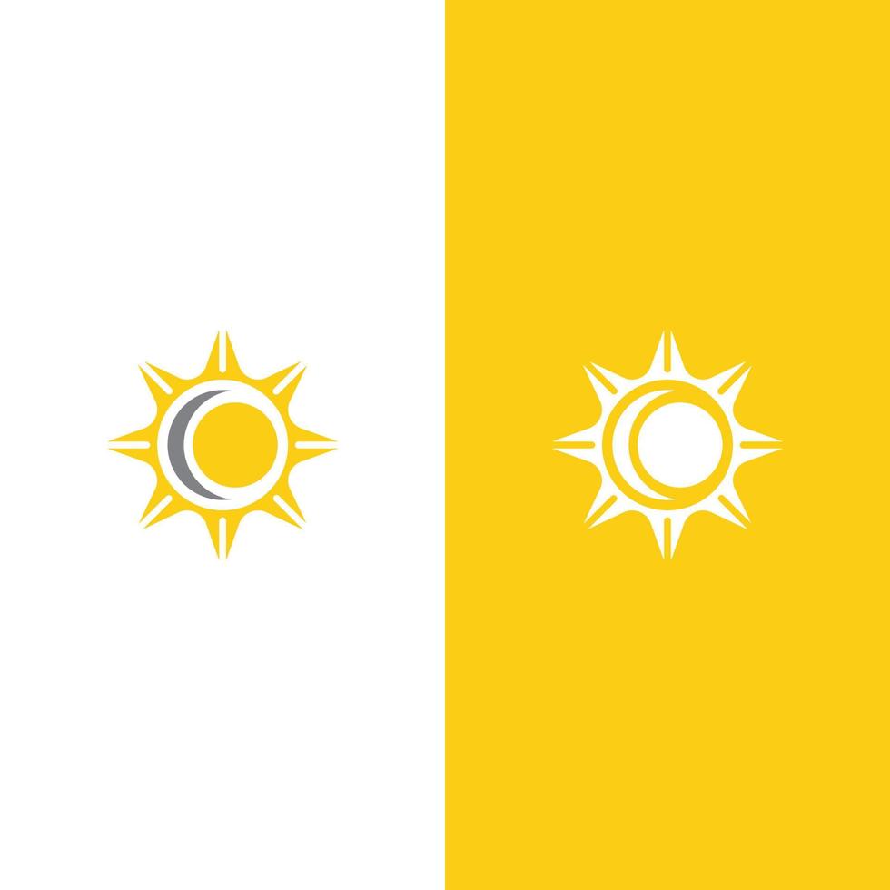 Creative sun concept logo illustration vector