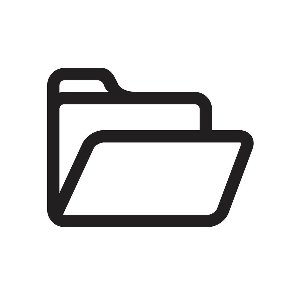 Folder Design Template. Vector Line art folder icon. 12722111 Vector