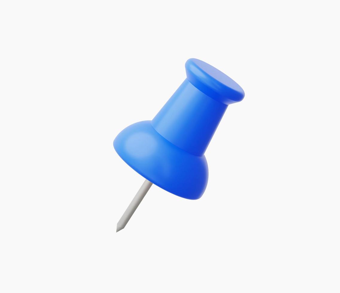 3d Realistic Paper stationary pin vector illustration.