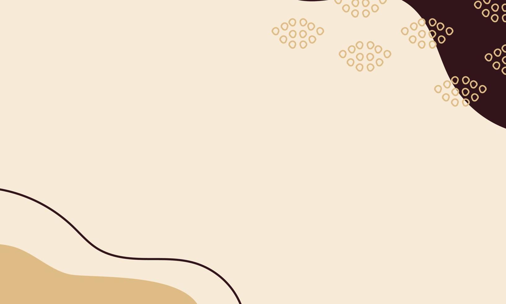 Autumn themes background with organic shapes style. Abstract fall background with leaves and organic shapes. Suitable for wallpaper and banner purpose. vector