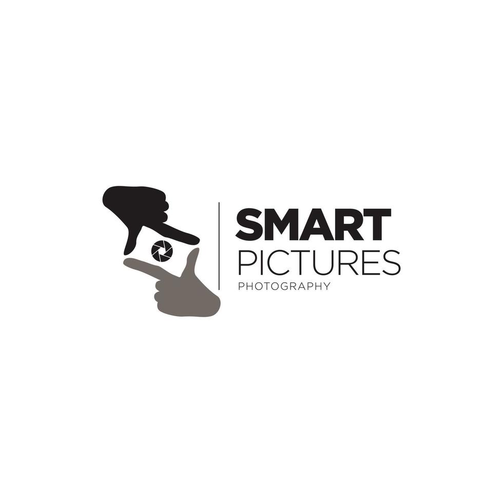 Smart Pictures Photography Logo Design Template vector