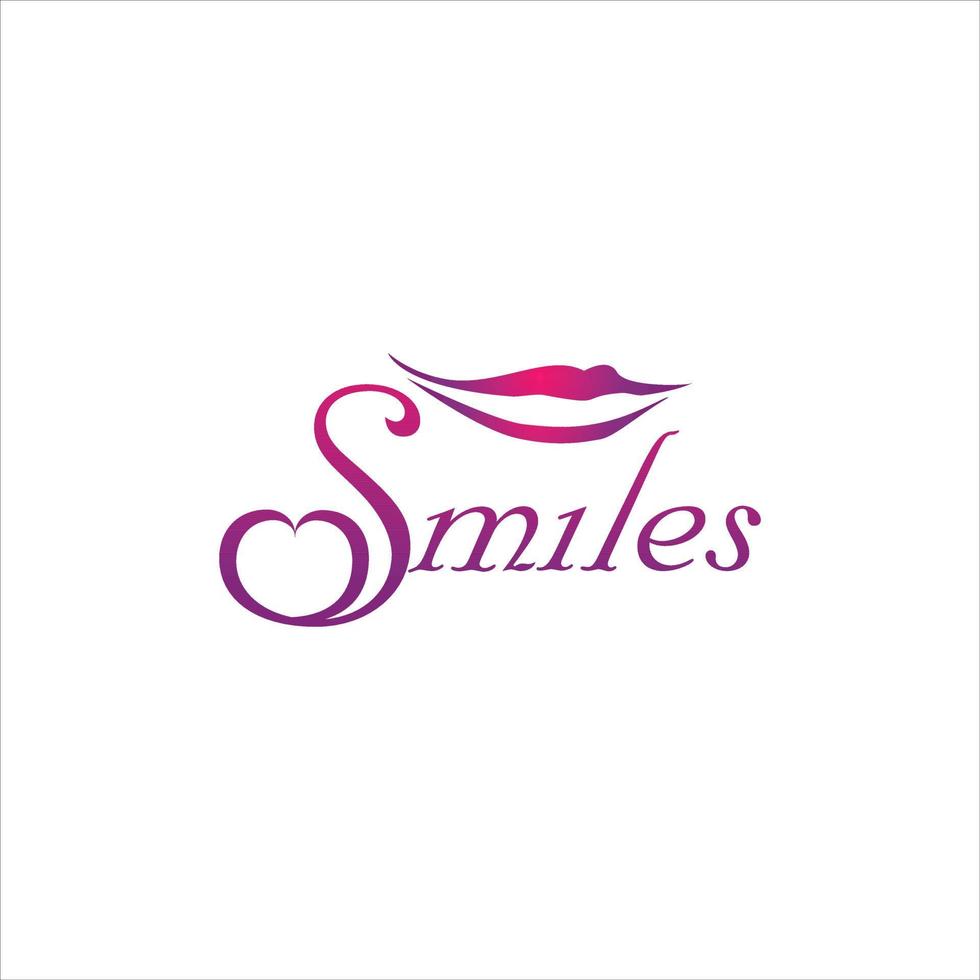 Smile Lips Logo Design Symbol Icon vector