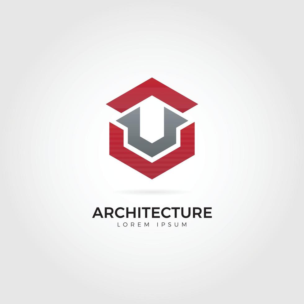 Abstract Architecture Logo Design Template vector