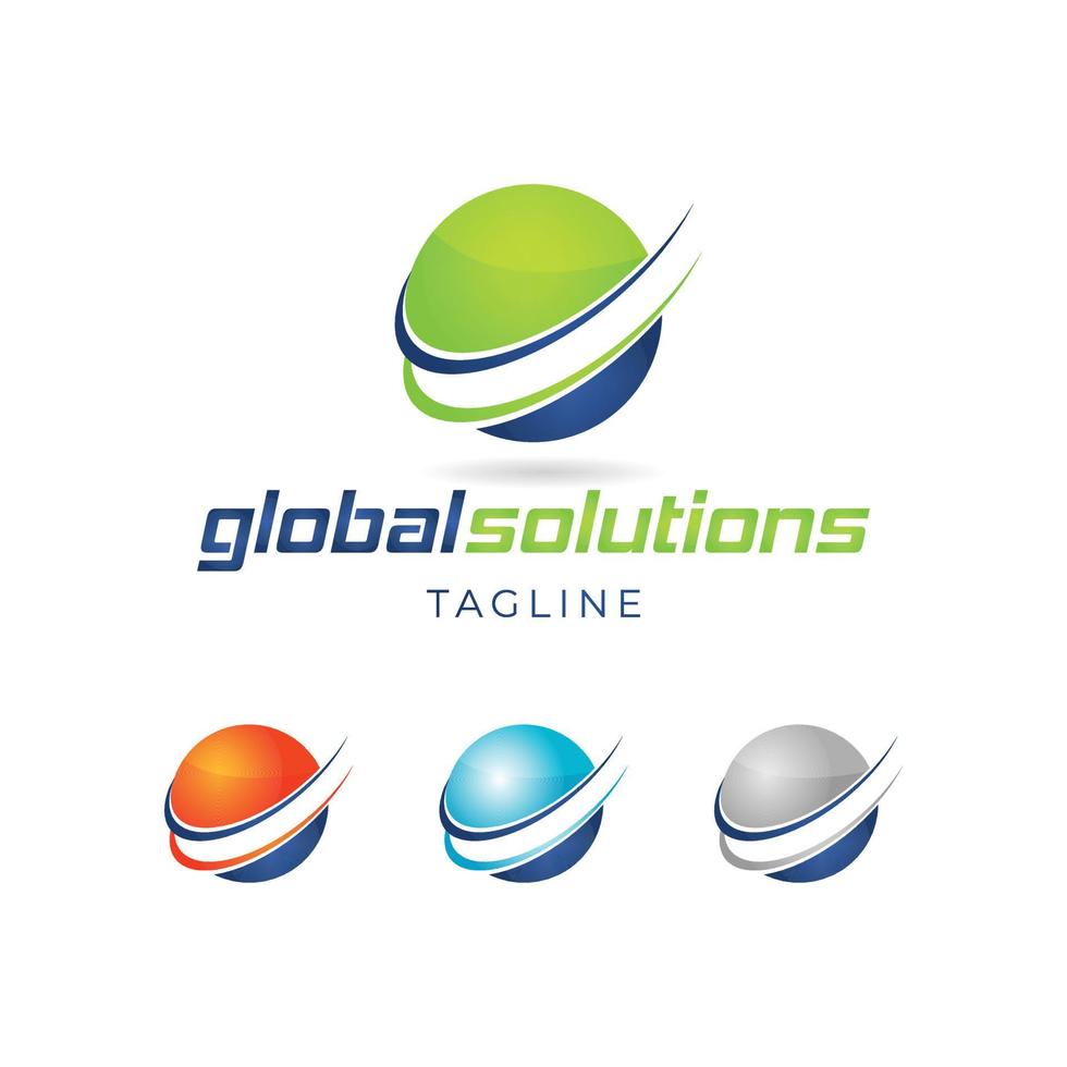 Global Solutions Logo Sign Symbol Icon vector