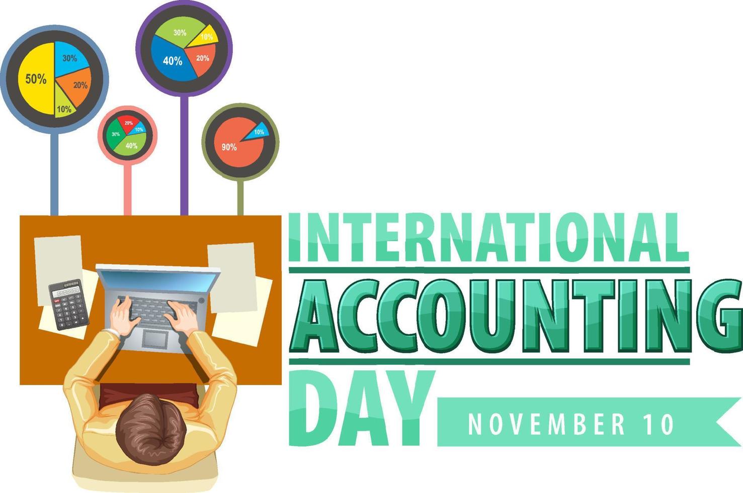 International Accounting Day Logo Design vector