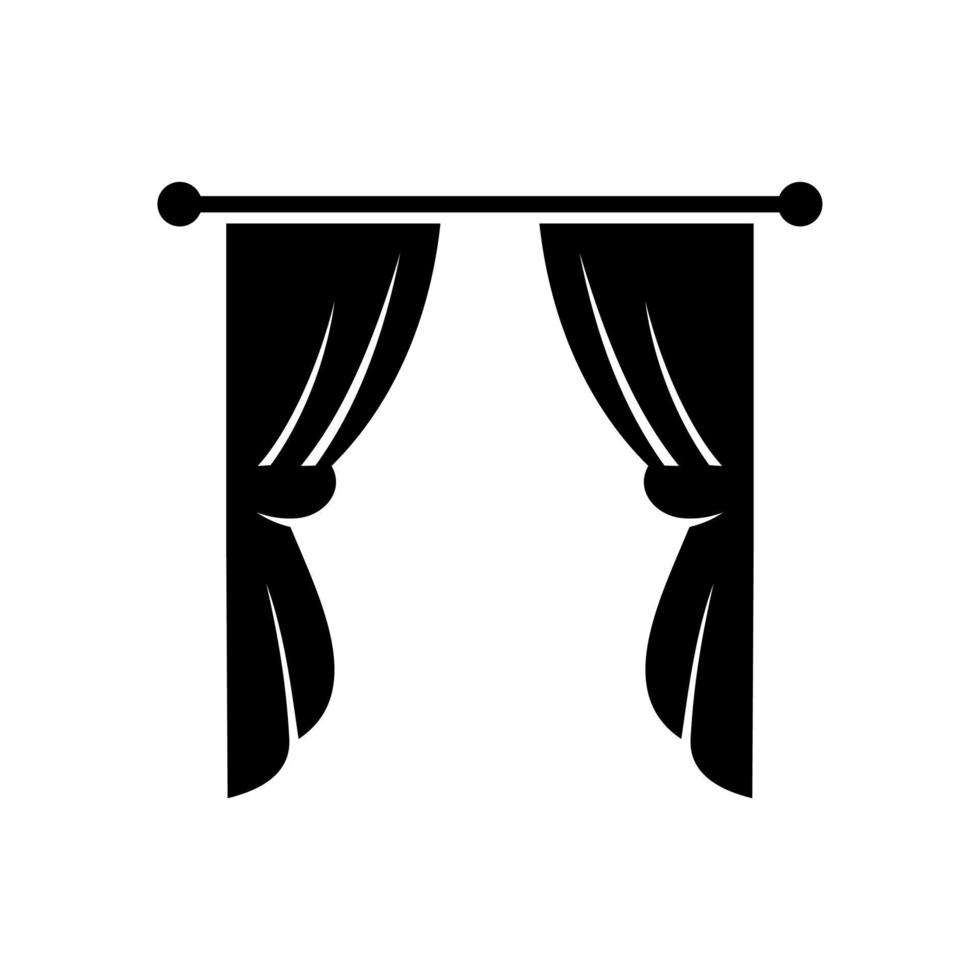 curtain vector icon
