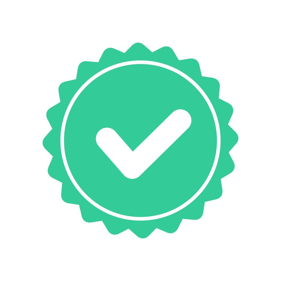 icono de vector de marca de verificación