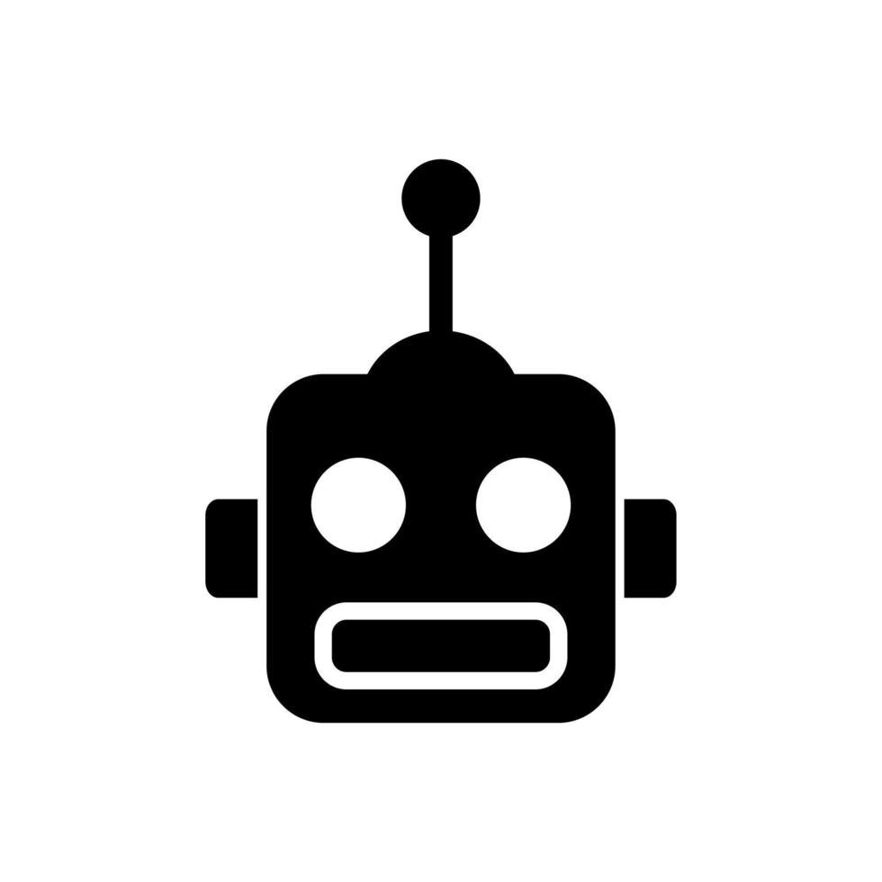 head robot icon vector