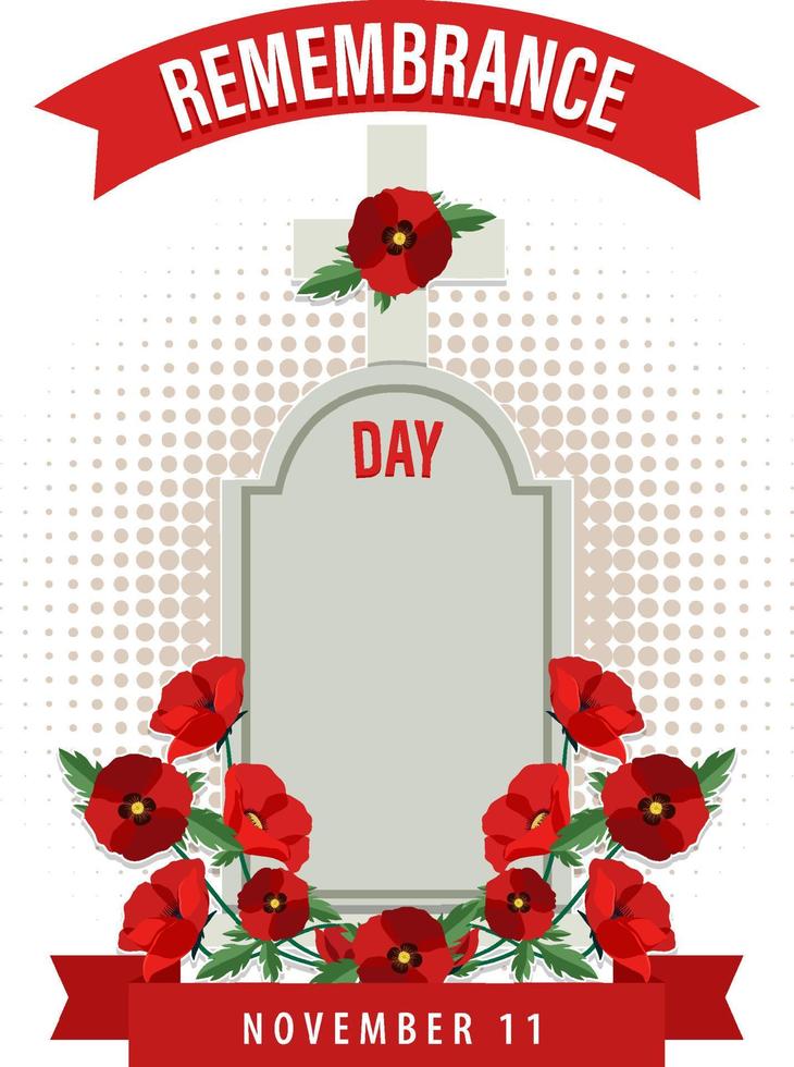 Remembrance Day Logo Design vector