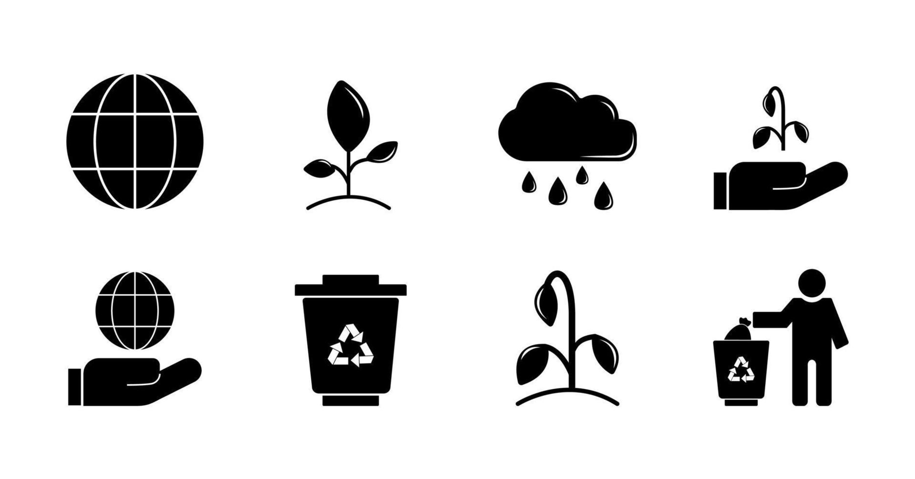 esg icons set vector