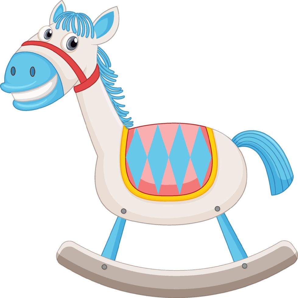 Isolated rocking horse for kids vector