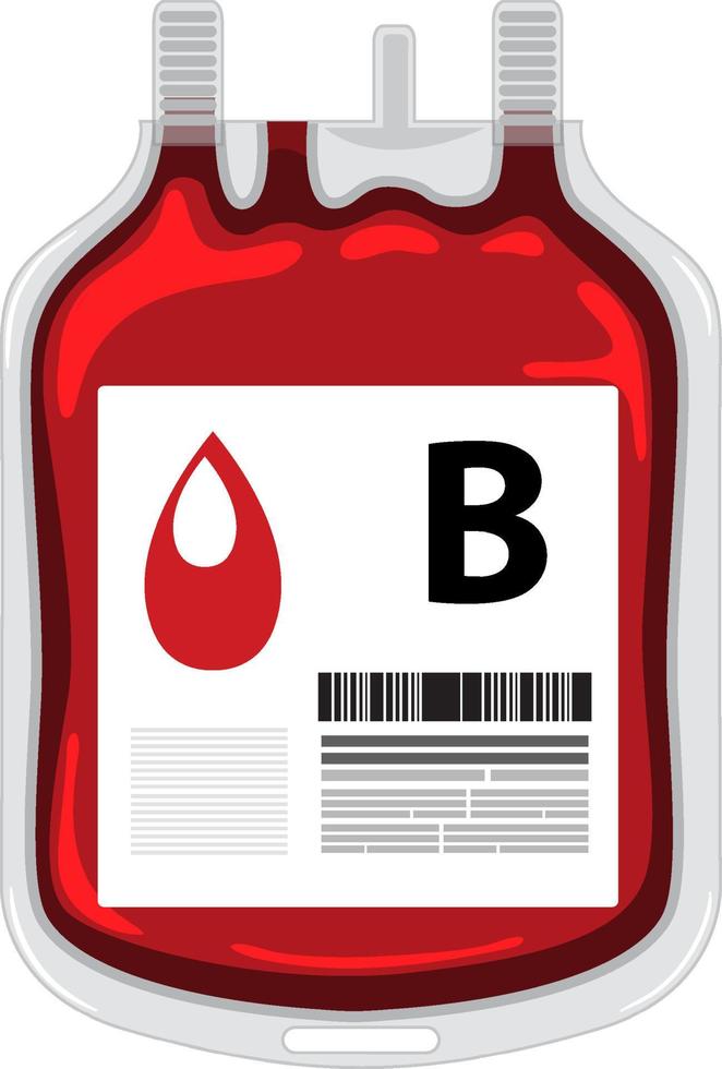 A B type blood bag vector