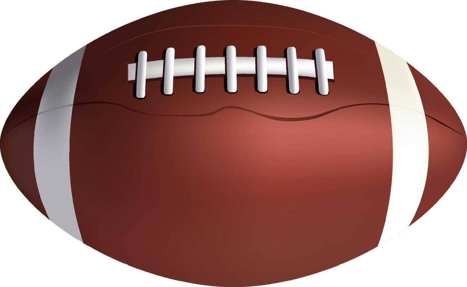 Realistic Rugby Ball Isolated vector