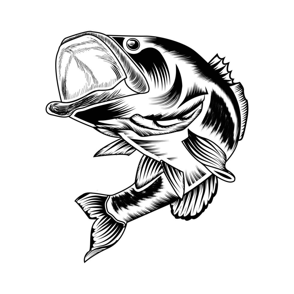 Ilustración de diseño de vector de pescado