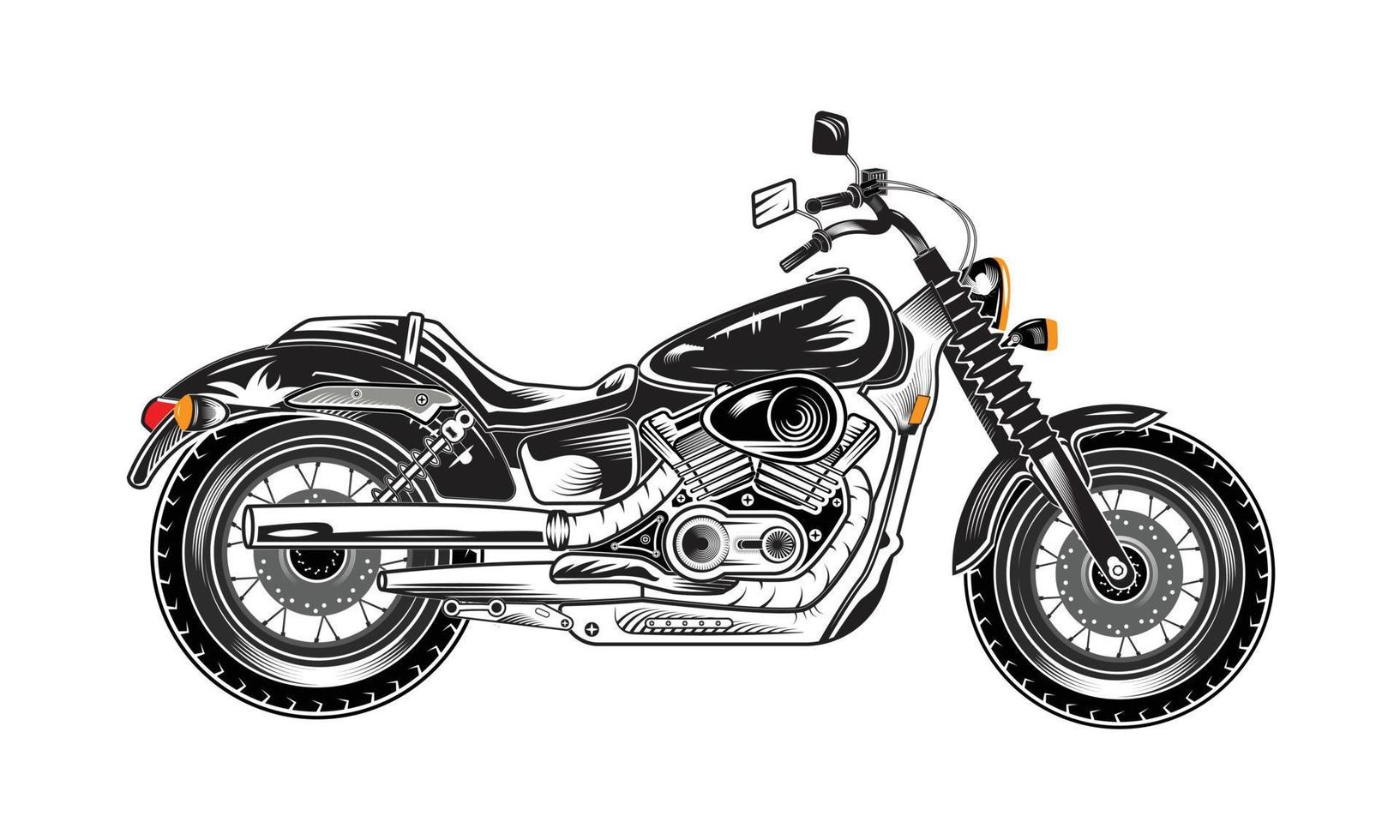 Ilustración de vector de motocicleta