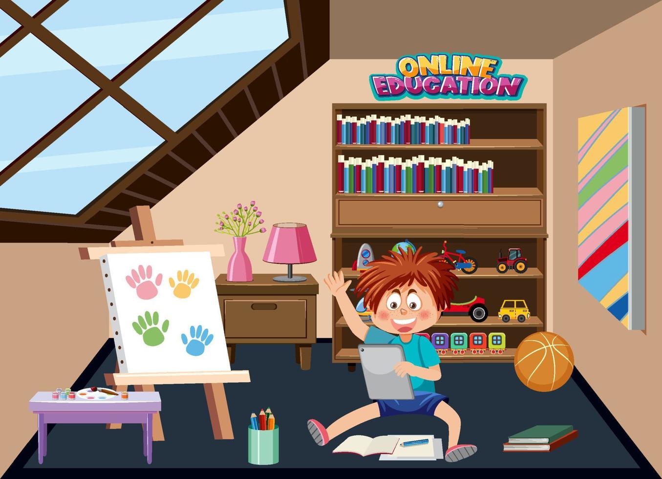 Online learning at home vector