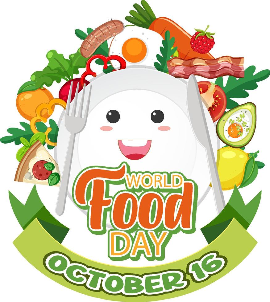 World Food Day Banner Design vector