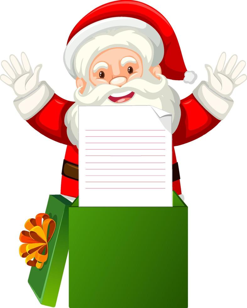 Santa Claus cartoon character vector