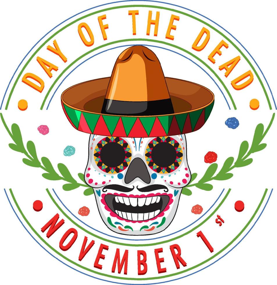 Day of the dead banner vector