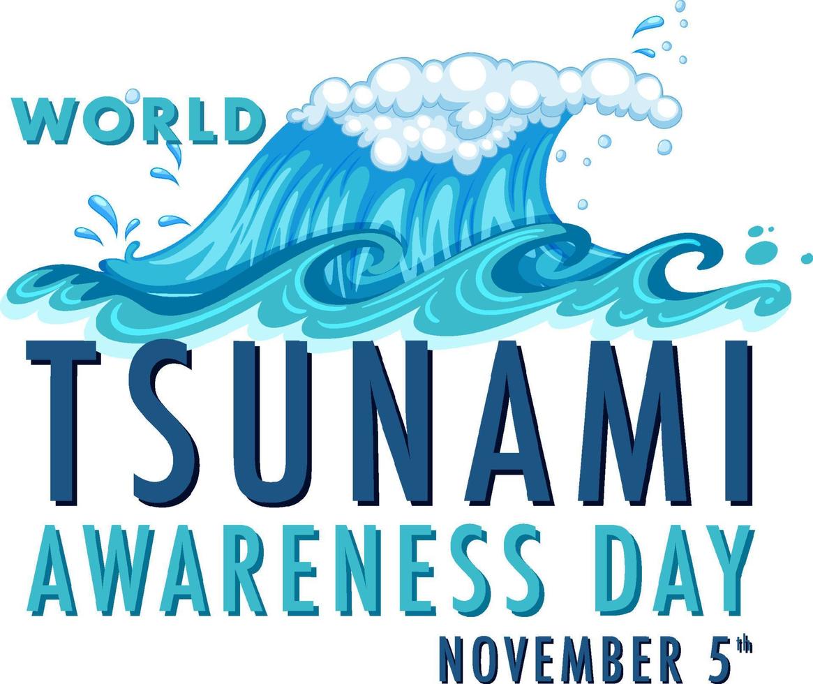 World Tsunami Awareness Day Banner Design 12724164 Vector Art at Vecteezy