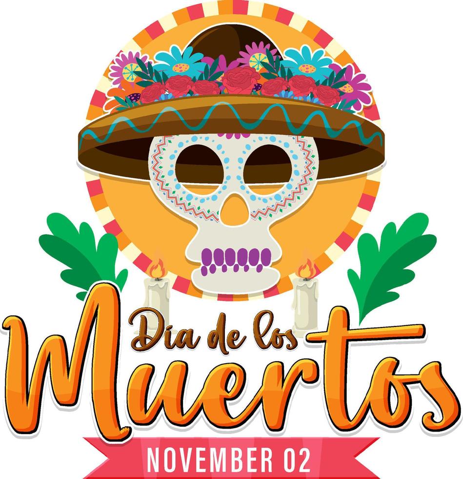 Day of the Dead banner design vector