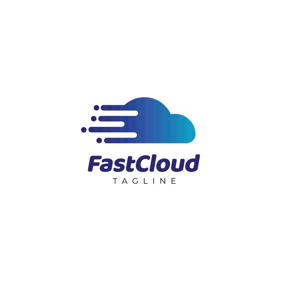 Fast Data Cloud Logo Symbol Icon vector