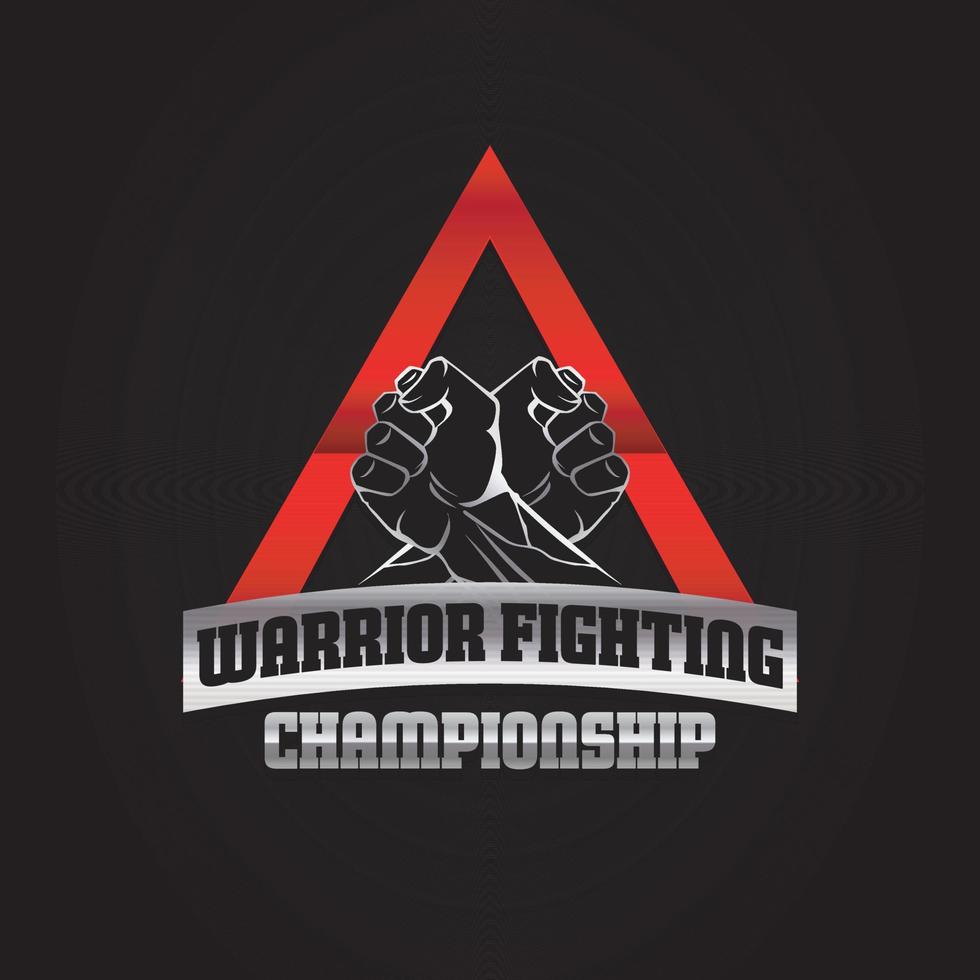 Warrior Fighting Championship Logo Symbol Icon vector