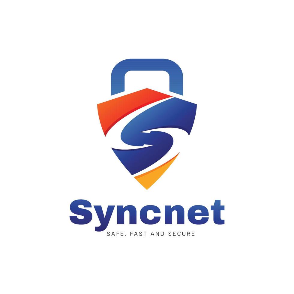 Sync Internet Secure Logo Sign Symbol Icon vector