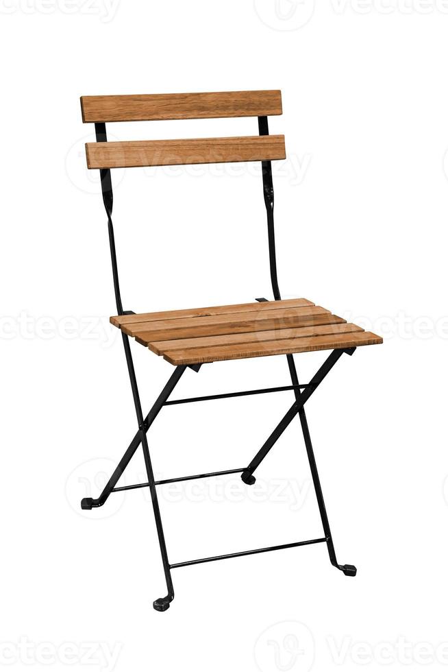 Wooden folding chair. photo