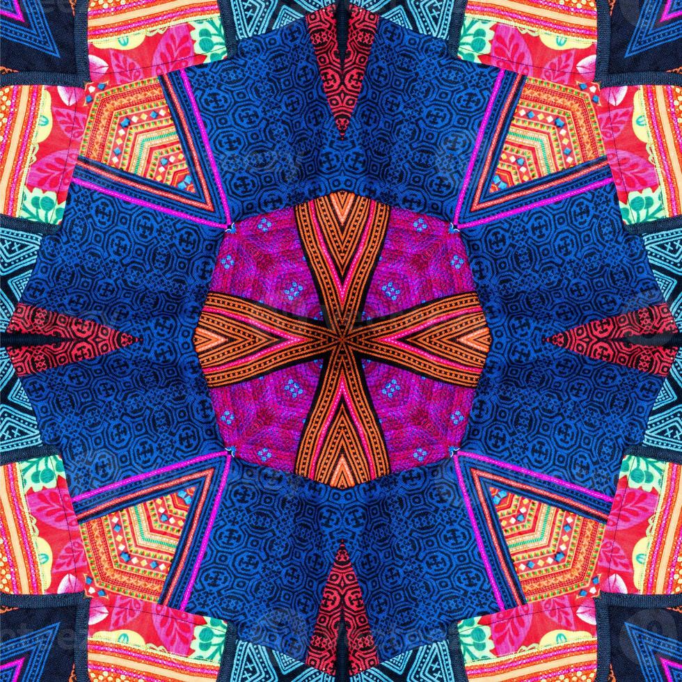Abstract kaleidoscope or endless pattern. photo