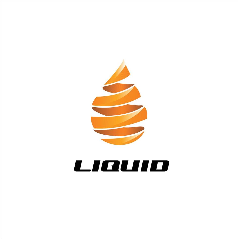 icono de símbolo de signo de logotipo de cinta de energía de aceite líquido vector