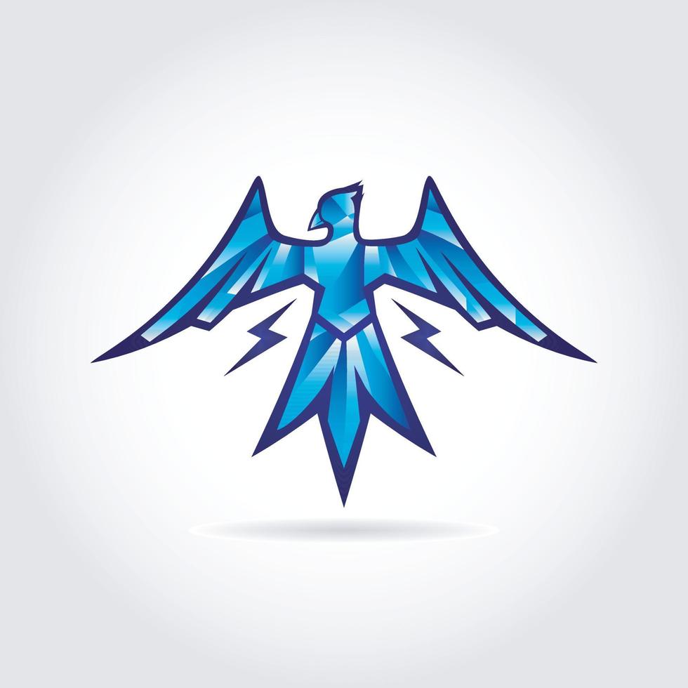 Abstract Thunder Bird Logo Design Symbol Template 12724517 Vector Art