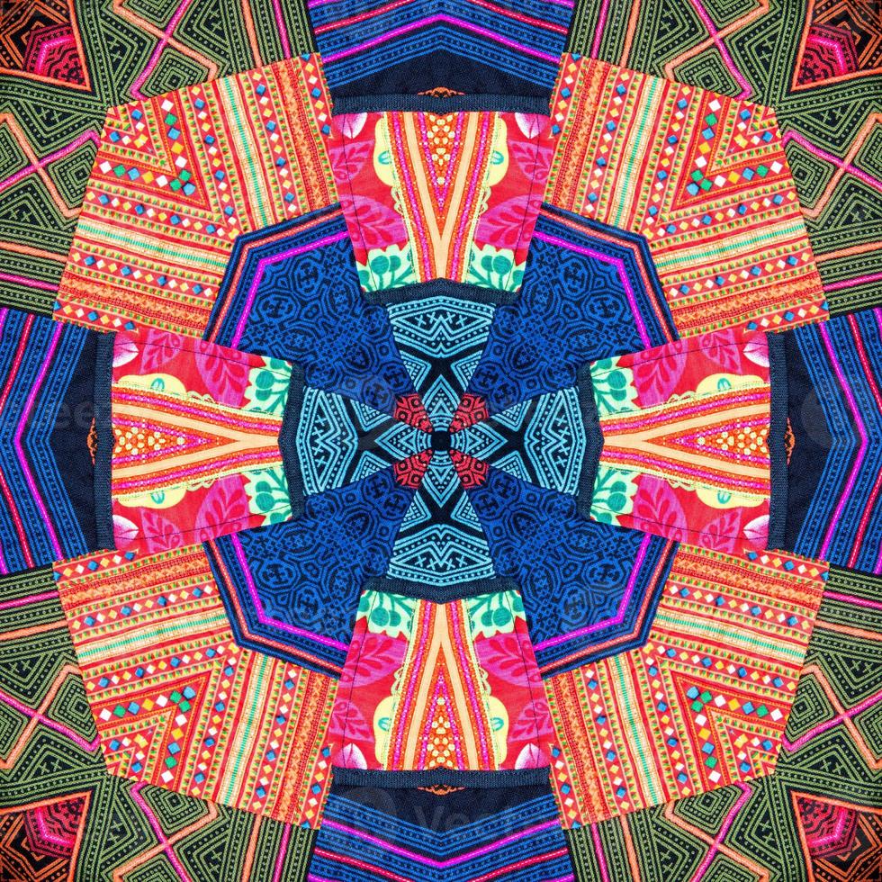 Abstract kaleidoscope or endless pattern. photo