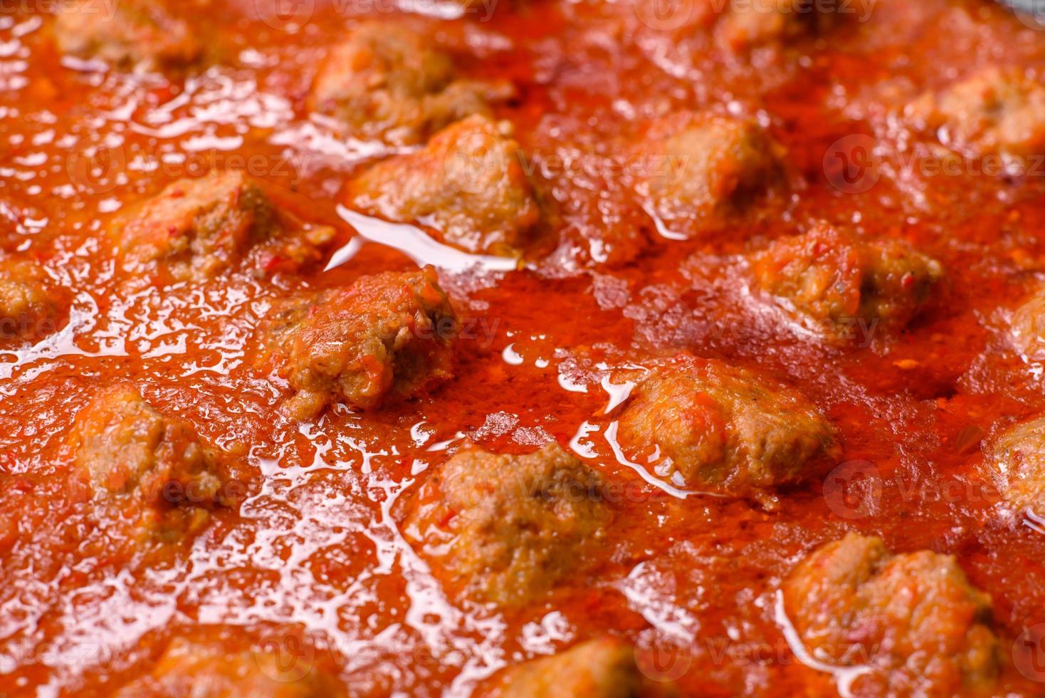 delicious-meatballs-made-from-ground-beef-in-a-spicy-tomato-sauce