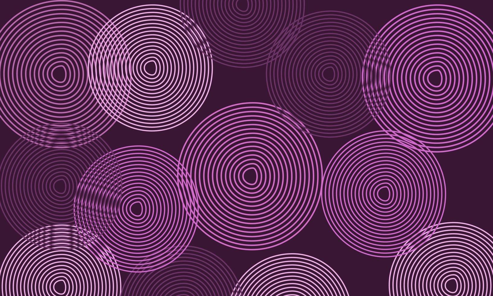 círculos de patrones sin fisuras dibujados a mano abstractos únicos vector