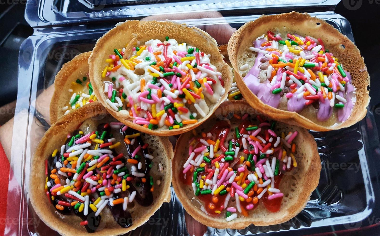 Martabak Mini, is a typical Indonesian pancake photo