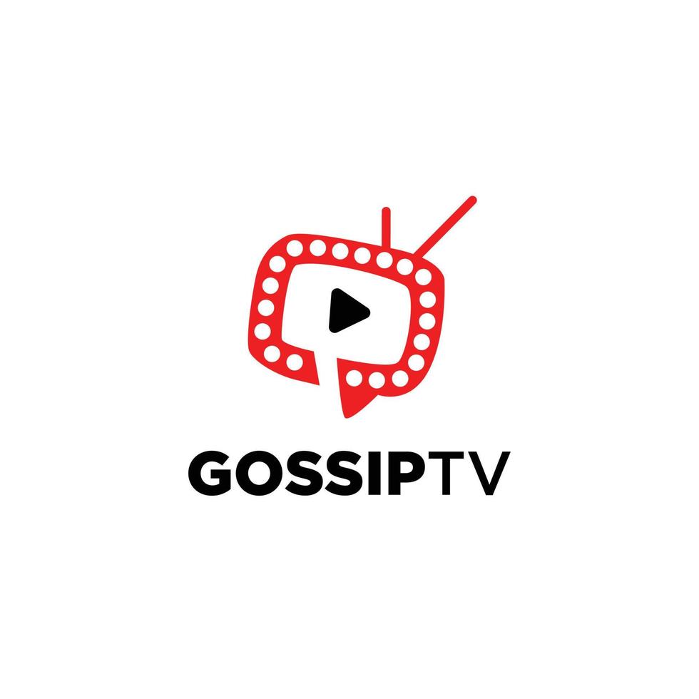 Gossip Infotainment Channel TV Media Logo Symbol Icon vector