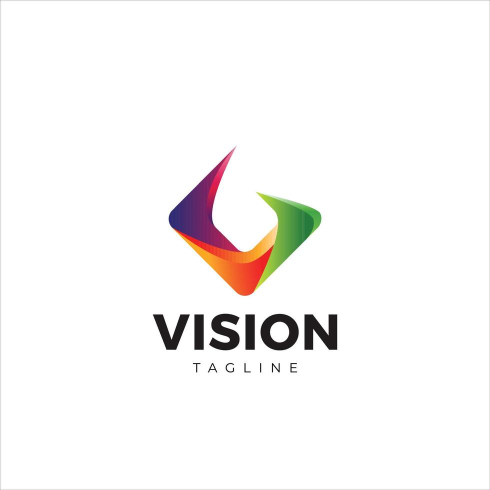 Abstract Letter V logo Design Symbol Icon vector