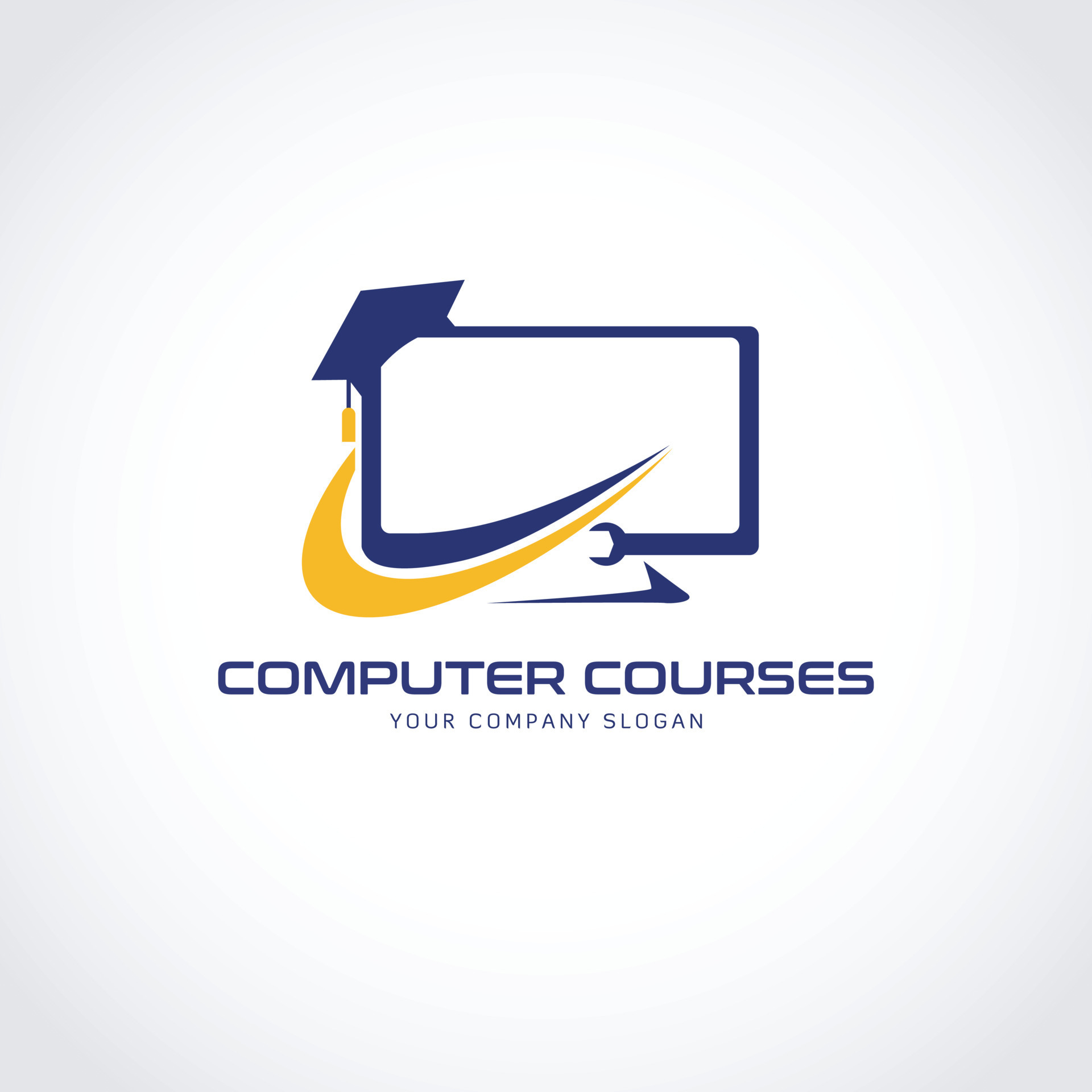 Computer Courses Logo Sign Symbol Icon 12724992 Vector Art at Vecteezy