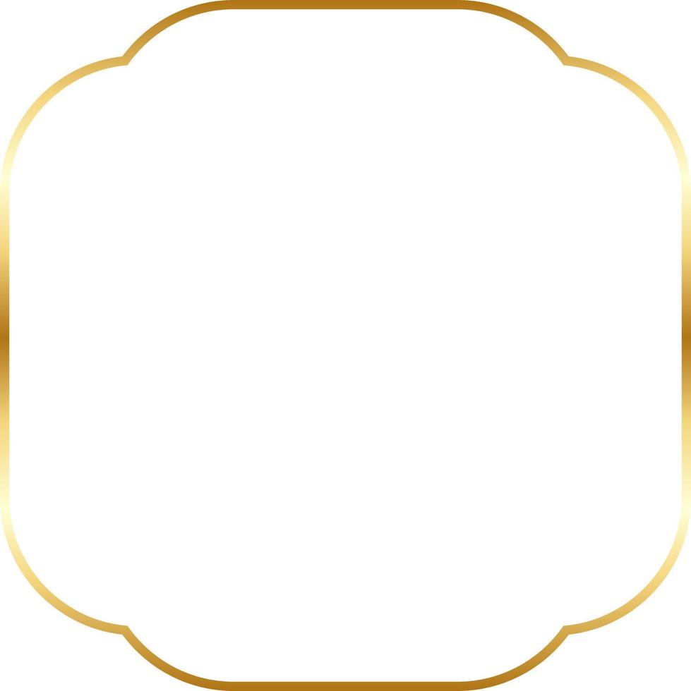 Vintage Gold Border Frame Vector