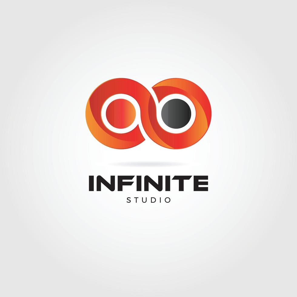 icono de símbolo de logotipo infinito abstracto vector