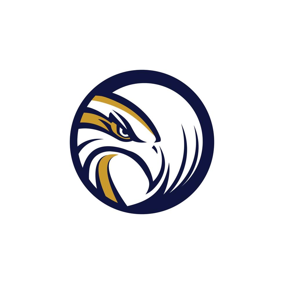 Circle Eagle Hawk Logo Design Symbol vector