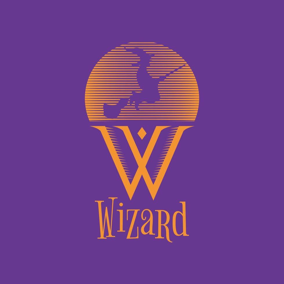 Wizard Witch Logo Sign Symbol Icon vector