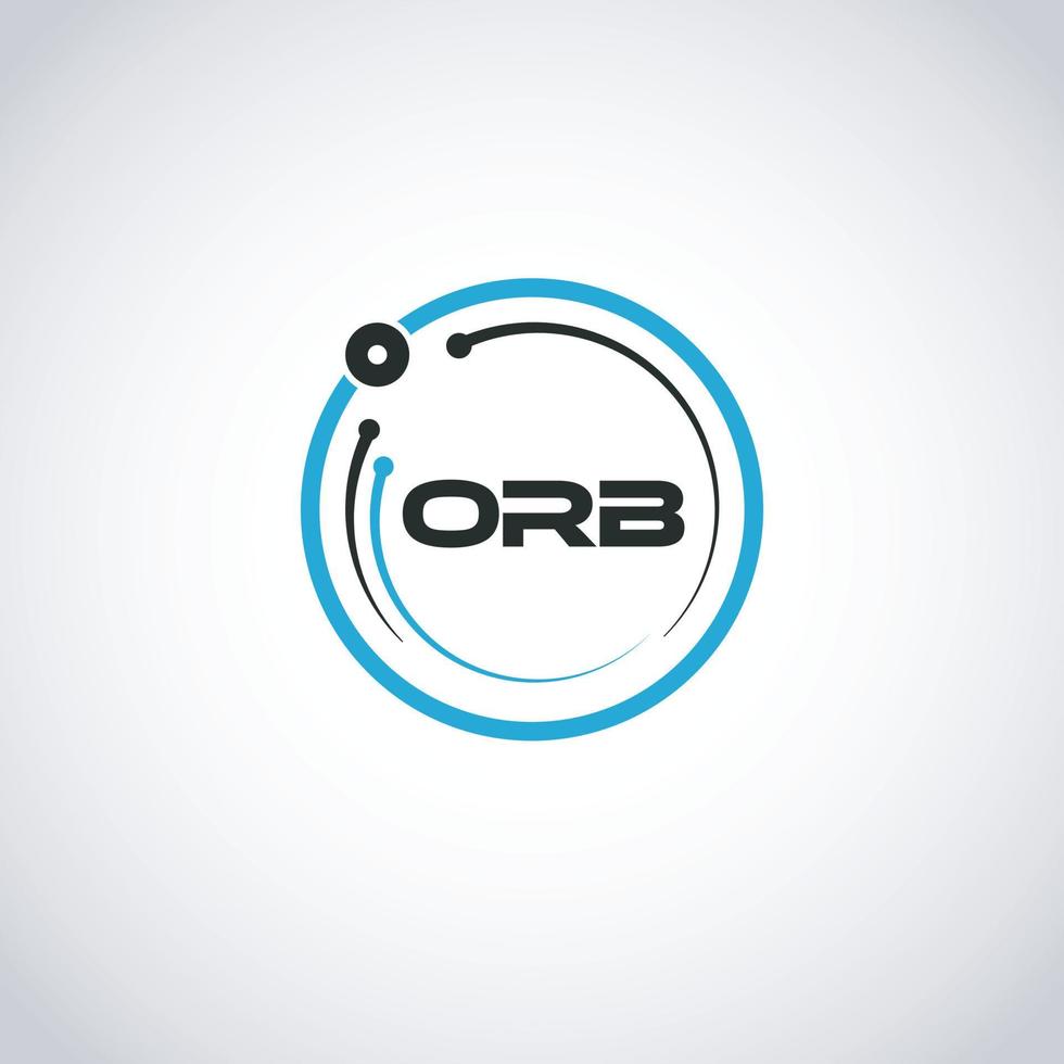 Abstract Blue Circle Technology Logo Sign Symbol Icon vector