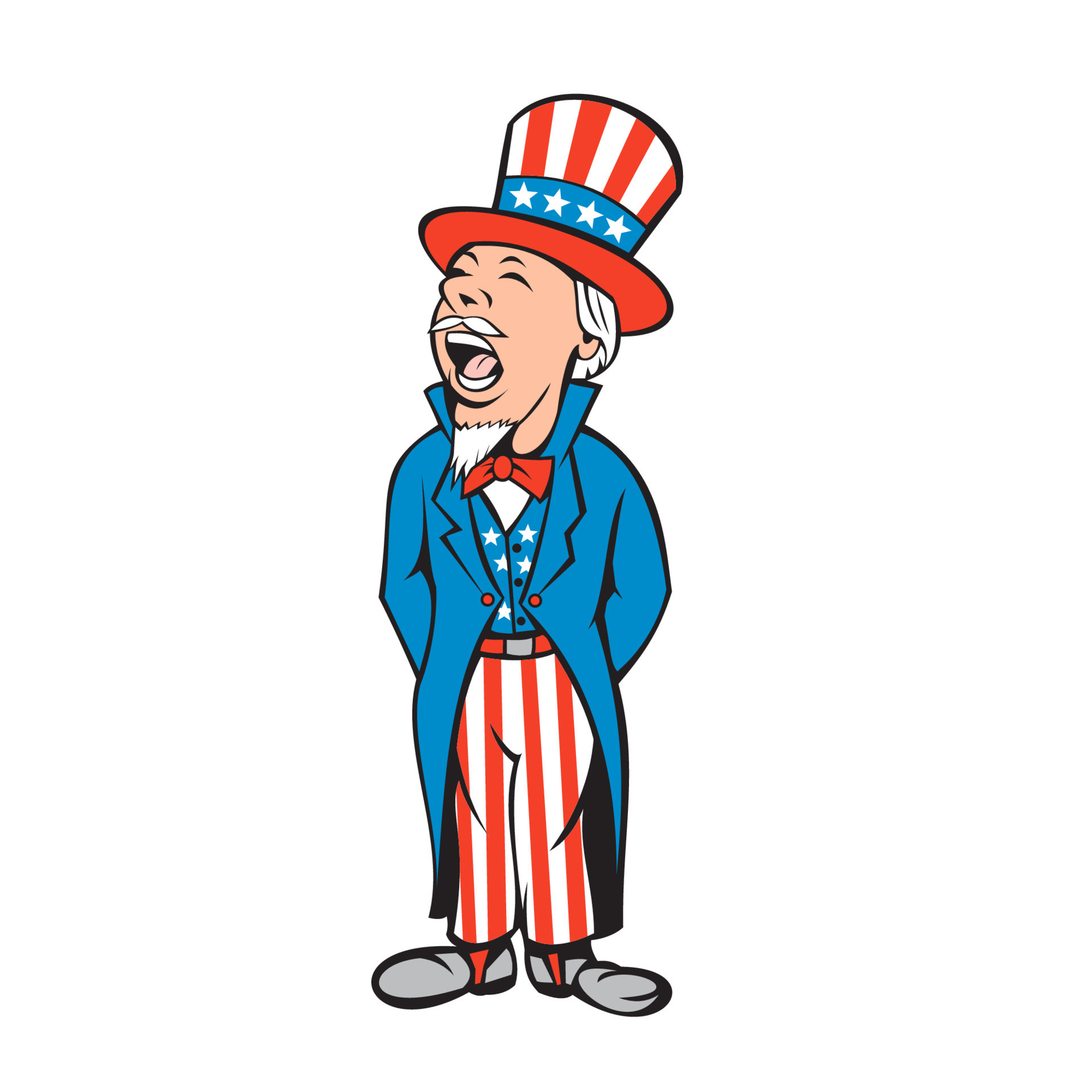 Uncle Sam American Shouting Cartoon 12725457 Vector Art at Vecteezy