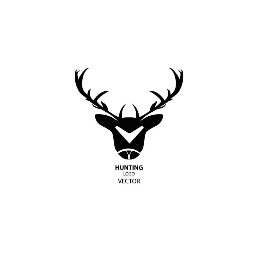 hunting caribou logo vector animal hunting icon