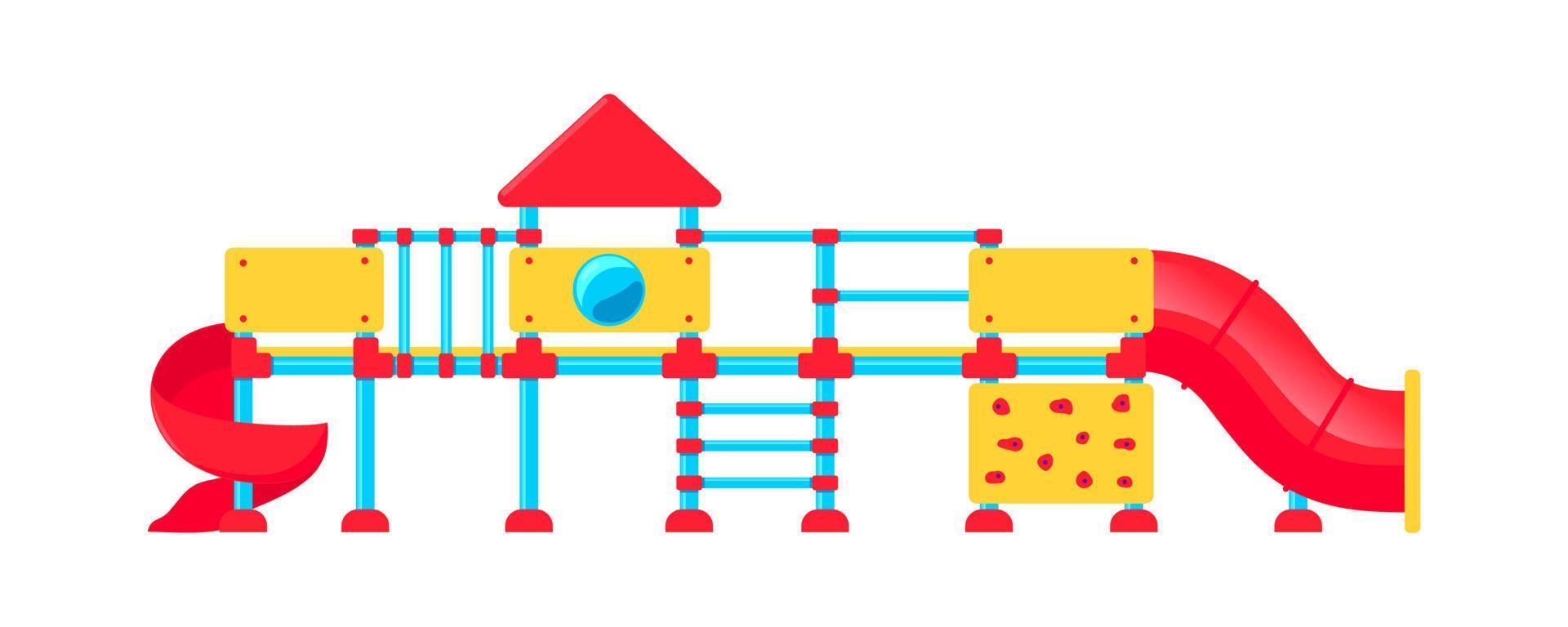 Kids playground equipment. vector